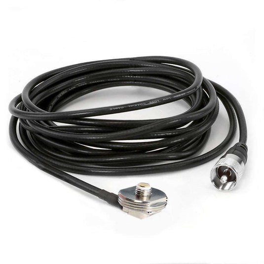 Rugged Radios 15 Ft Antenna Coax Cable with 3/8 NMO Mount NMO-MT-15