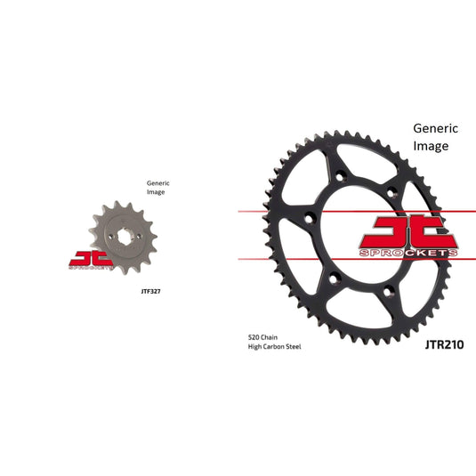 Front and Rear Steel Sprocket Kit for OffRoad HONDA CRF230F 2003-2015