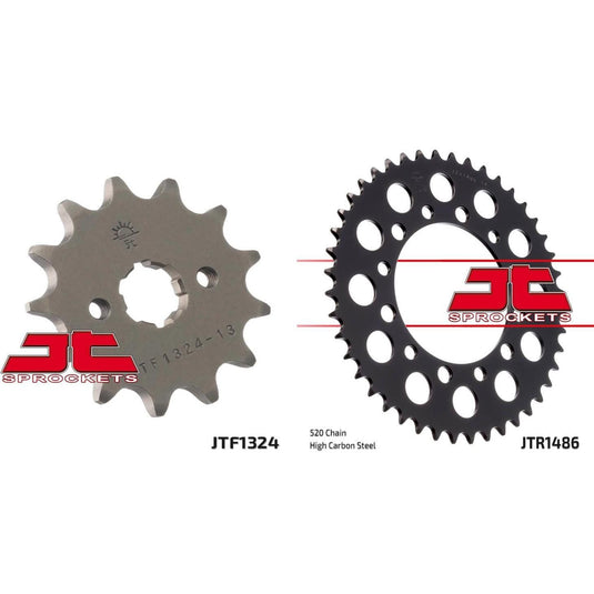 Front & Rear Sprocket Kit for HONDA TRX200 Fourtrax/D Fourtrax Type II 90-97