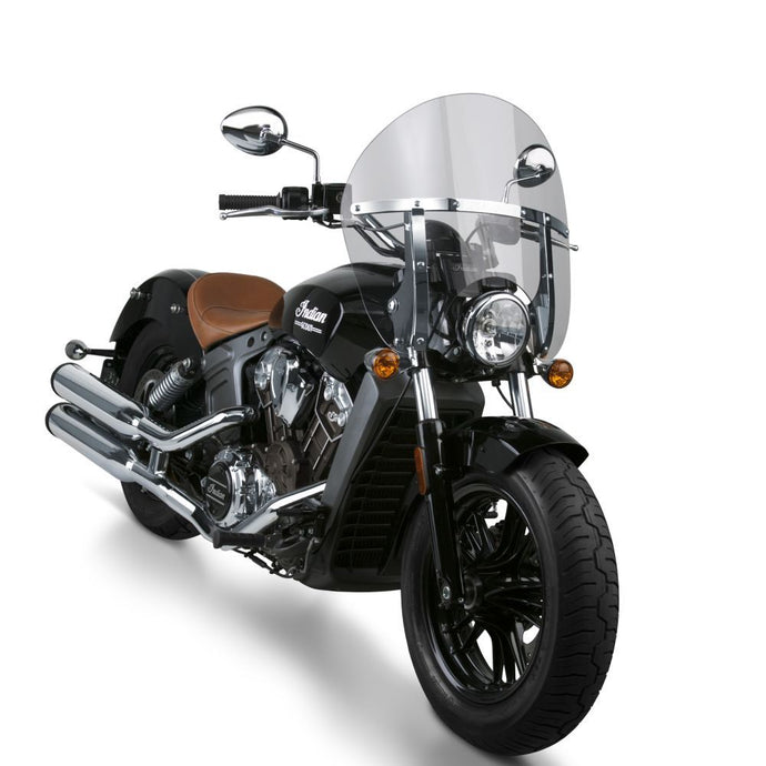 National Cycle Light Gray SwitchBlade Chopped Quick Release Windshield With Mount Kit, Straight Forks