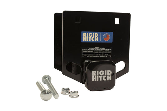 Rigid Hitch Class III RV Bumper Mount Trailer Hitch, 3500 lbs Weight Capacity, Steel Construction, for 4" x 4" Bumpers - Made in USA
