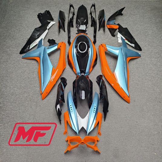 Monster Fairings Full Kit Suzuki GSXR600-750 08-10 Gulf + Windshield + Gas Tank Cover