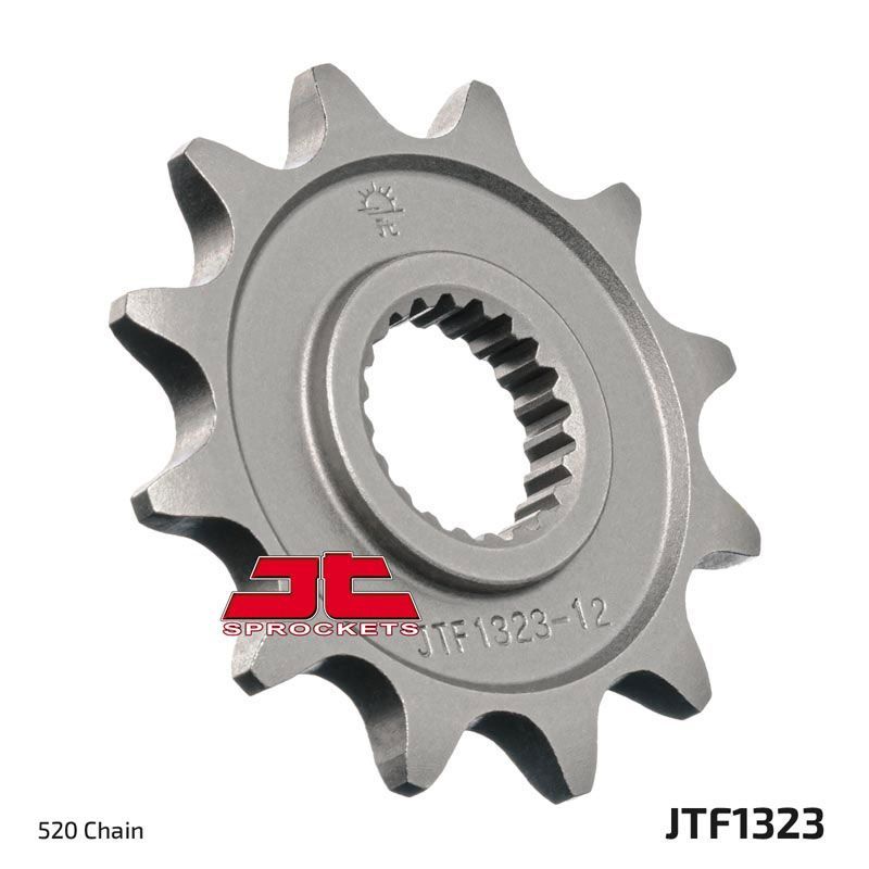 Load image into Gallery viewer, JT Sprockets Front Steel Countershaft Sprocket 12 Tooth 12T 520 Chain
