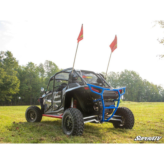 SuperATV Polaris RZR XP 1000 2017-2023 (with 18mm socket) Rear Bumper Voodoo Blue RBG-P-RZRXPT-001-16