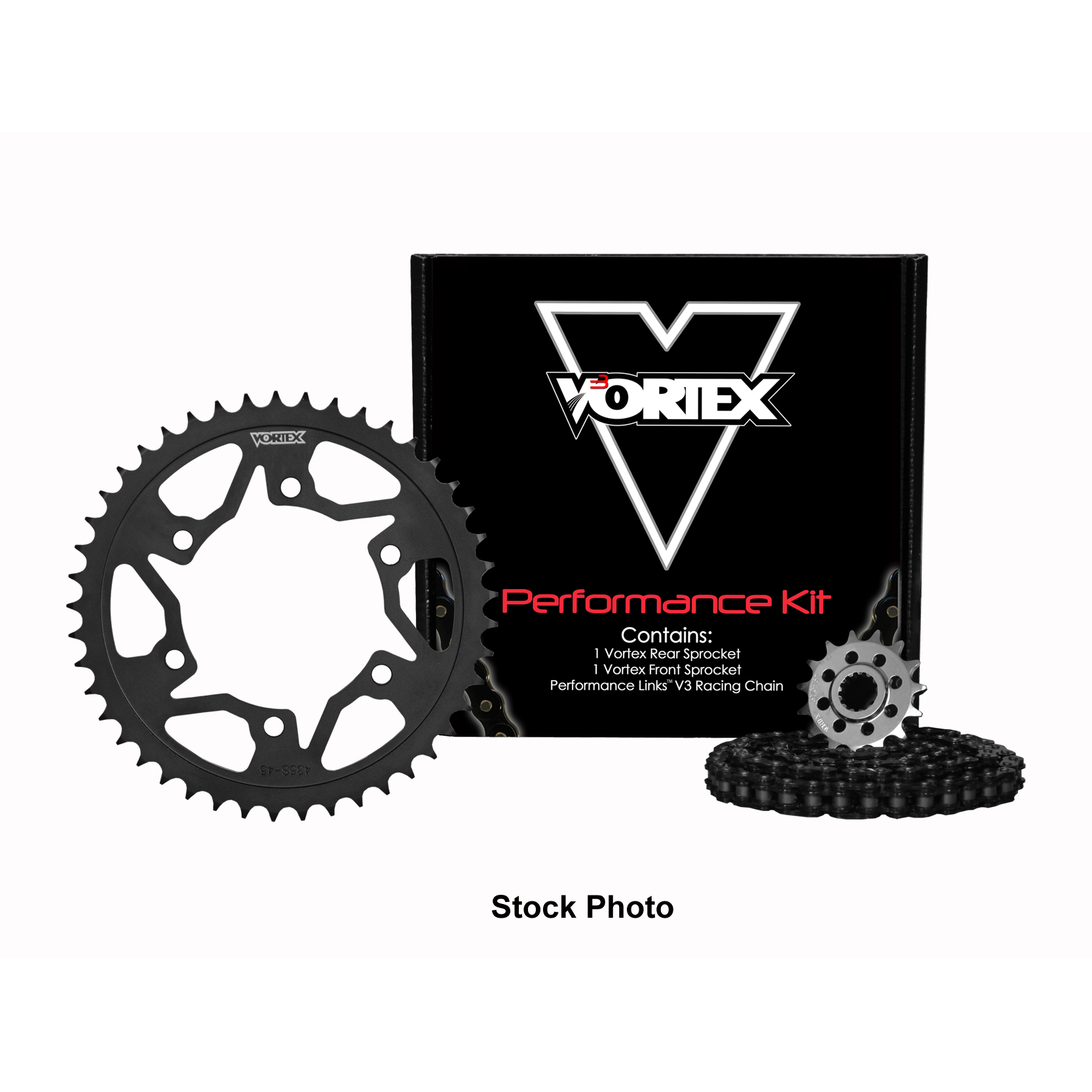 Vortex Black GFRA 520SX3-112 Chain and Sprocket Kit 15-43 Tooth - CK4212