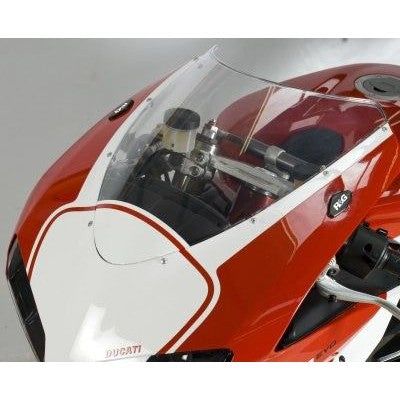 Load image into Gallery viewer, R&amp;G Racing Black Mirror Delete Blanking Plates For 2007-2008 Ducati 1098 R
