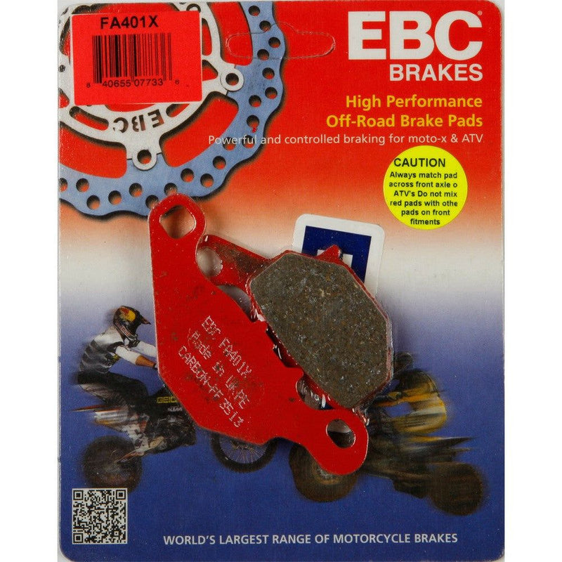 Load image into Gallery viewer, EBC 1 Pair FA-SFA-TT-X Premium Organic Replacement Brake Pads MPN FA401X
