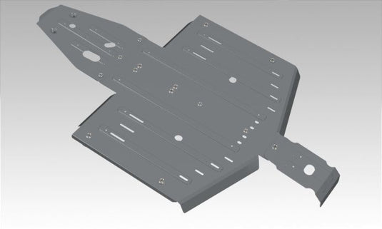 Rival Central Aluminum Skid Plate For Polaris General 1000 2444.7474.1