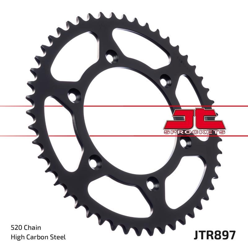 Load image into Gallery viewer, JT Sprockets Rear Steel Sprocket 44 Tooth 44T 520 Chain JTR897.44

