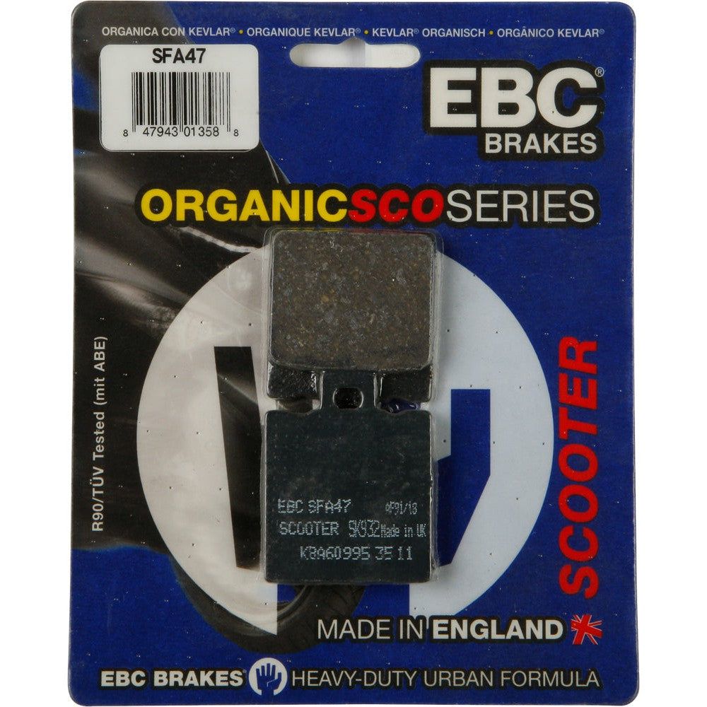 EBC 1 Pair Premium SFA Organic OE Replacement Brake Pads For Malaguti F18 2003-2004