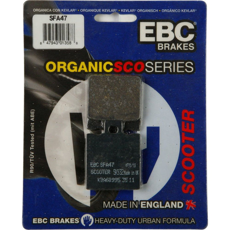 Load image into Gallery viewer, EBC 1 Pair Premium SFA Organic OE Replacement Brake Pads For Malaguti F18 2003-2004
