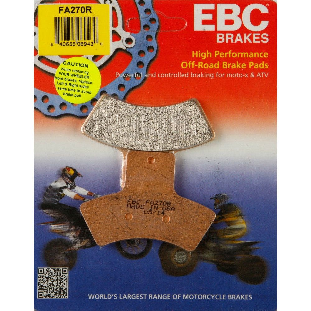 EBC 1 Pair Sintered R Series Heavy-Duty Brake Pads MPN FA270R