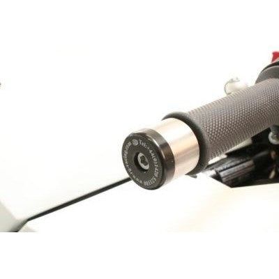Load image into Gallery viewer, R&amp;G Racing Black Bar End Sliders For 2011-2012 KTM RC8
