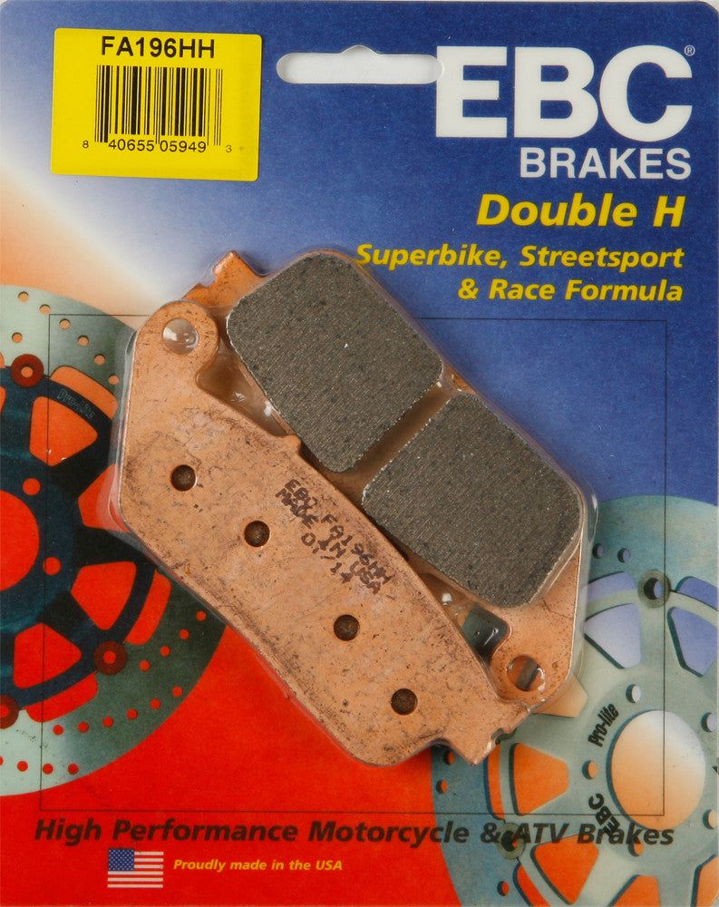 Load image into Gallery viewer, EBC 1 Pair Sintered HH Race Formula Brake Pads MPN FA196HH
