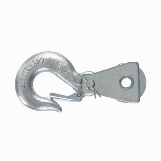 Winch Line Pulley Block with Hook - 8,000 Capacity