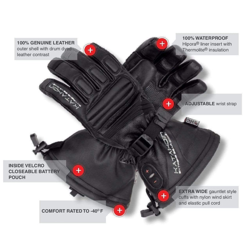 Load image into Gallery viewer, Katahdin Gear Heated Gloves Waterproof Genuine Leather (Choose Size)

