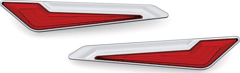 Load image into Gallery viewer, Kuryakyn Omni LED Side Saddlebag Inserts Chrome
