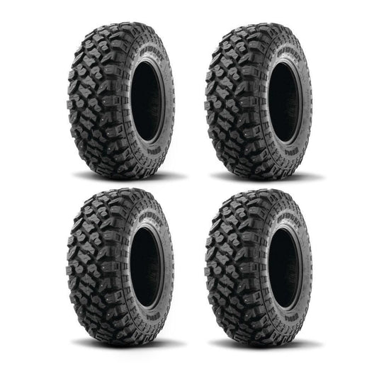 Kenda Set of Two K3204R Klever XT Tires (8 Ply) [27x9R-14] And Two (8 Ply) [27x11R-14] Tires