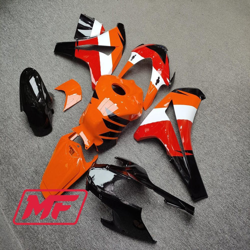Load image into Gallery viewer, Monster Fairings Full Kit Honda CBR1000RR 08-11 Repsol Black Red Orange + Windshield + Gas Tank Cover
