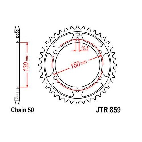 Steel Rear Sprocket 47T fits Street YAMAHA GTS1000A/AC 1993-1997