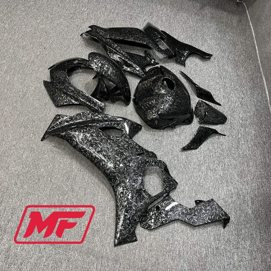 Monster Fairings Full Kit Yamaha R6 17-22 Forged Carbon Fiber Style + Windshield + Gas Tank Cover