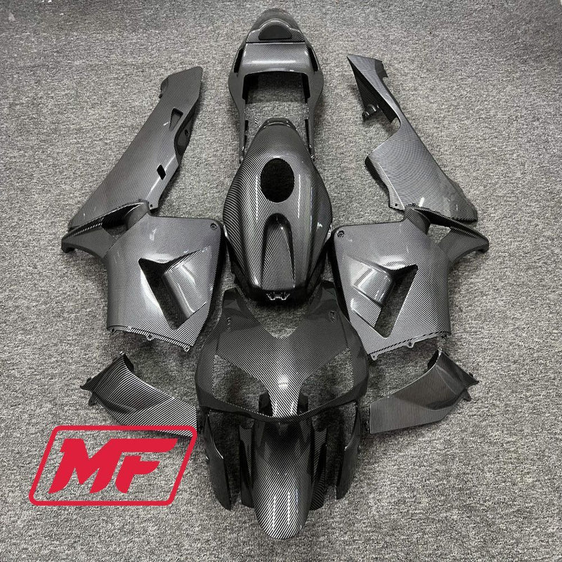 Load image into Gallery viewer, Monster Fairings Full Kit Honda CBR600RR 03-04 Carbon Fiber Style + Windshield + Gas Tank Cover
