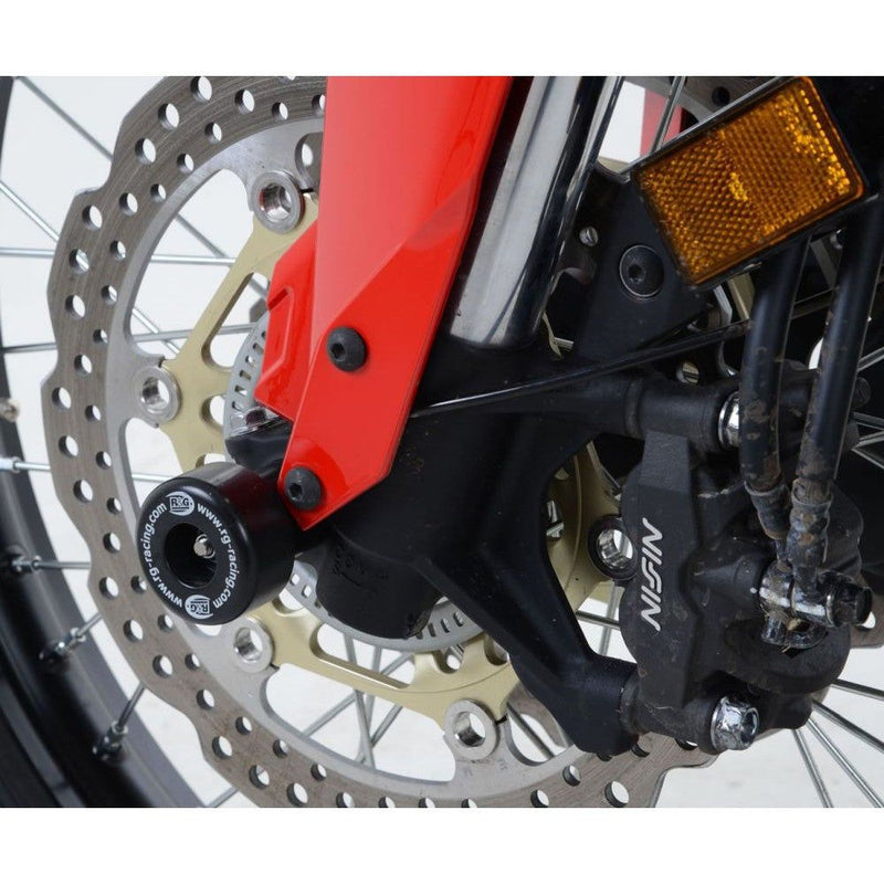 Load image into Gallery viewer, R&amp;G Racing Black Fork Protectors For 2016-2017 Honda CRF1000L Africa Twin
