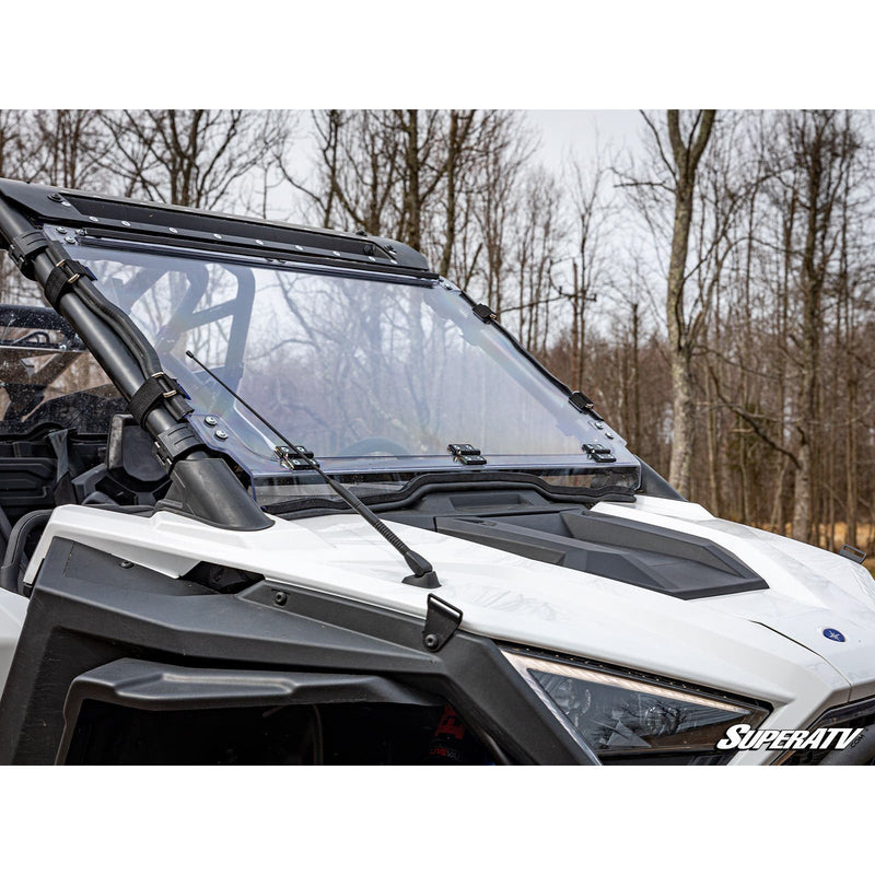 Load image into Gallery viewer, SuperATV Polaris RZR PRO XP Scratch Resistant Flip Down Windshield FDWS-P-PROXP-001-70

