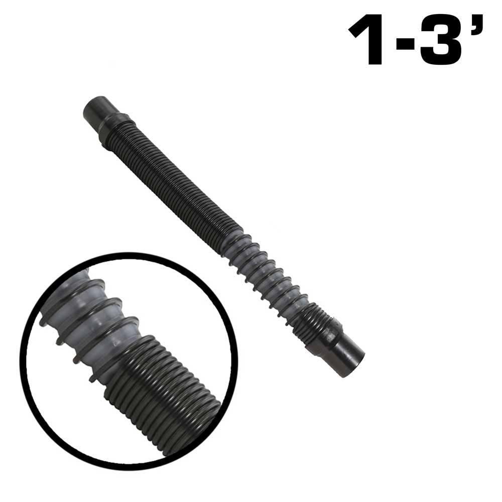 Rugged Radios 1 to 3 Ft MAC-X Expandable Ultra Flex Helmet Air Pumper System Hose by Rugged Radios MAC-X-HOSE-12