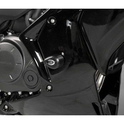 Load image into Gallery viewer, R&amp;G Racing Black Aero Style Crash Protectors For 2011-2018 Honda CBF1000 ABS
