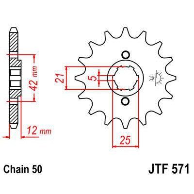 Load image into Gallery viewer, Front &amp; Rear Sprocket Kit for YAMAHA XJ550 H,J,K Maxim-USA 81-83 JT Sprockets
