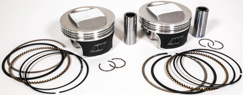 Load image into Gallery viewer, Wiseco Tracker Piston Kit Evo Flat Big Twin 1340 8.5:1 +.010 K0215P1
