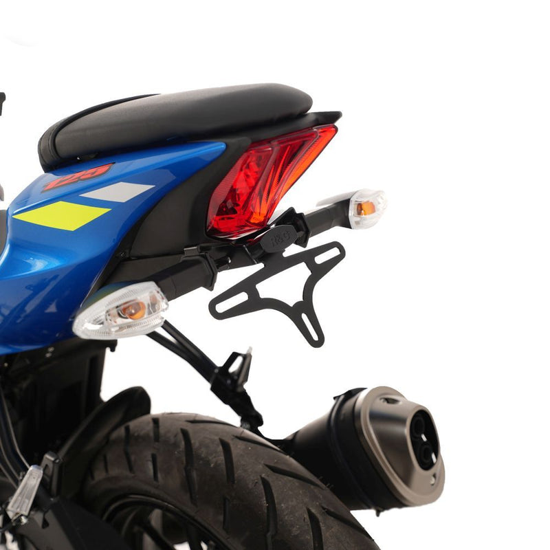 Load image into Gallery viewer, R&amp;G Racing Black Tail Tidy License Plate Holder LP0238BK
