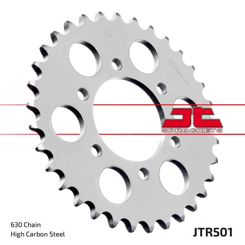 Load image into Gallery viewer, JT Sprockets Rear Steel Sprocket 33 Tooth 33T 630 Chain For Kawasaki Z750R R1 1982 JTR501.33
