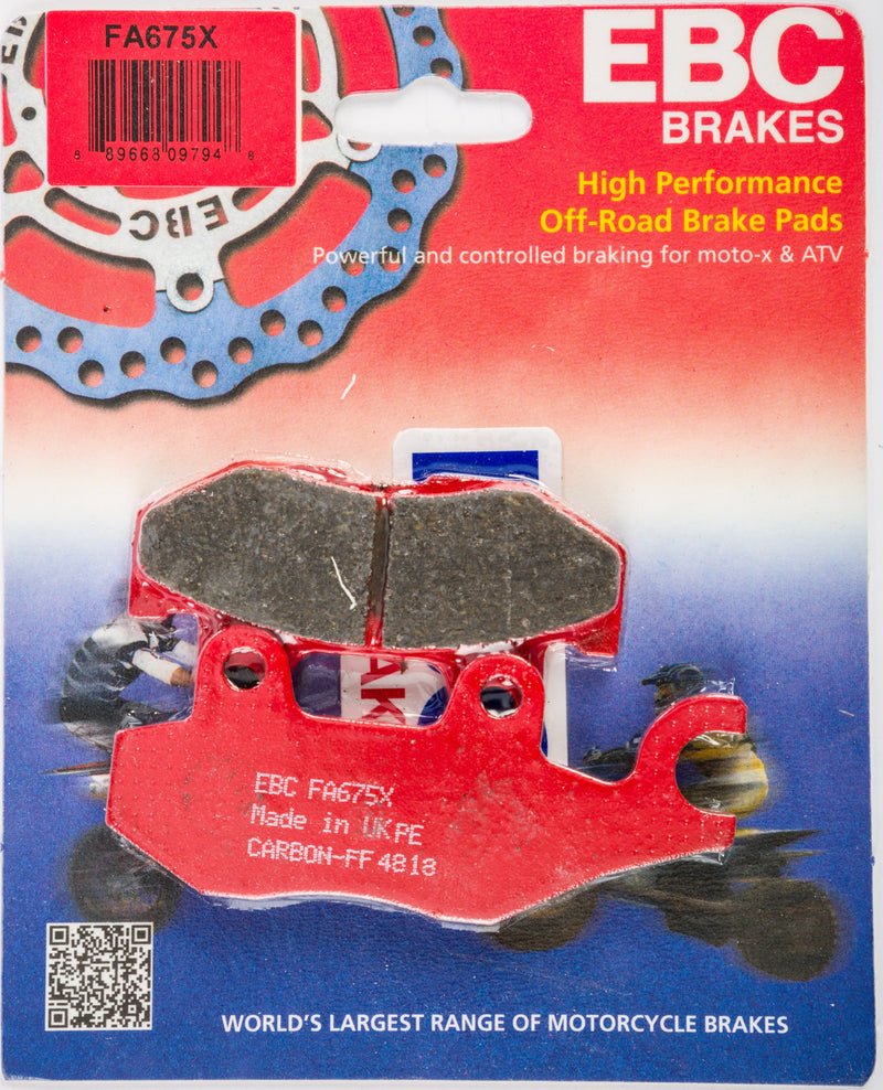 Load image into Gallery viewer, EBC 1 Pair Performance X-Series Carbon Brake Pads MPN FA675X
