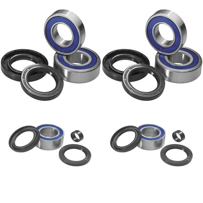 QUADBOSS Front and Rear Wheel Bearing Kits for Honda TRX500 FM IRS 2015-2016