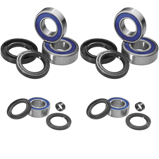 QUADBOSS Front and Rear Wheel Bearing Kits for Honda TRX500 FM IRS 2015-2016