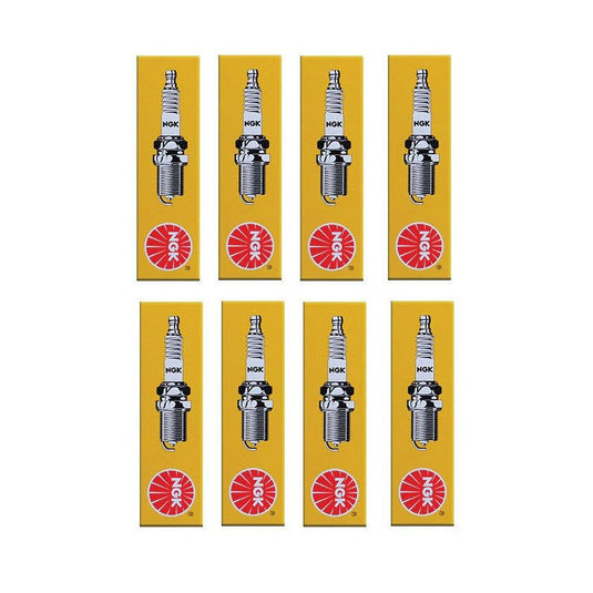 Set of 8 NGK Standard Spark Plugs for Kawasaki BAYOU 1999-1997 Engine 220cc