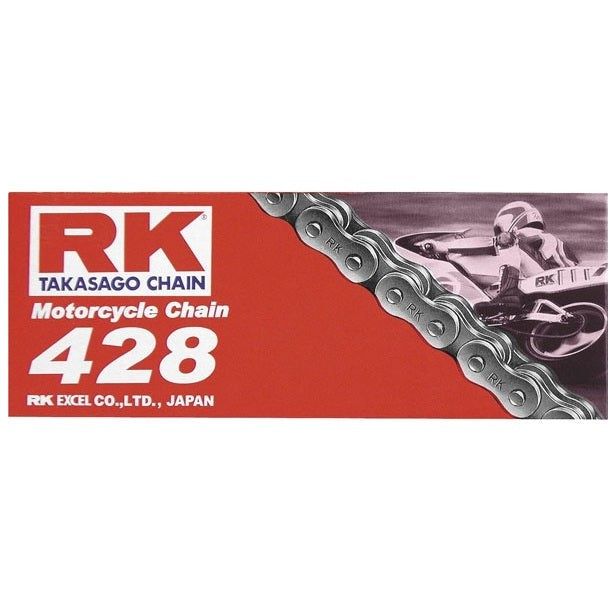 RK 428 RK-M Natural Standard Chain 134 links for ATV/UTV