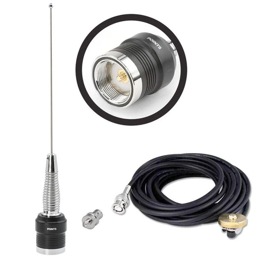 Rugged Radios UHF External Antenna Kit for Handheld Radios (UHF 450 - 470 MHz)
