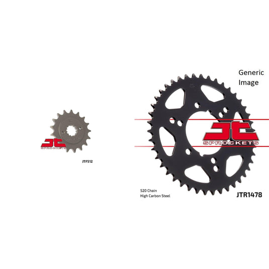 Front & Rear Sprocket Kit for Street KAWASAKI ZX550 GPZ 1984-1986