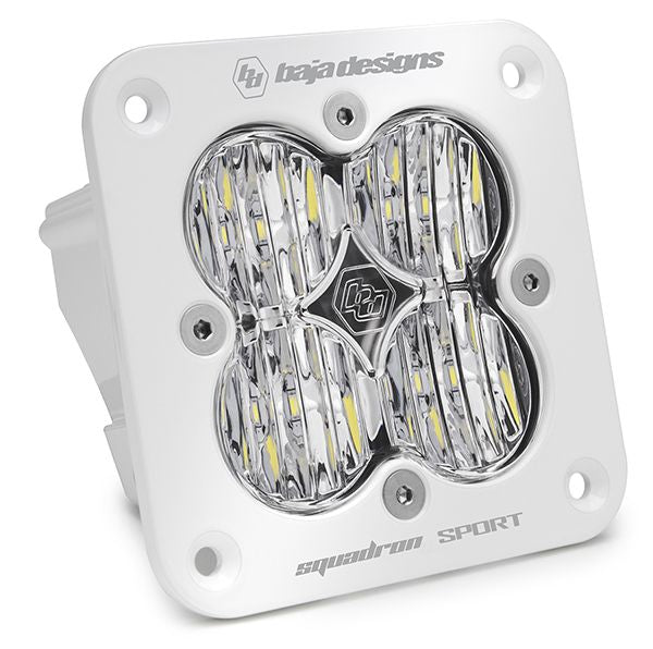 Load image into Gallery viewer, Baja Designs Auxiliary LED Light Pod Each White Flush Mount Squadron Sport Series Wide Cornering Pattern Clear Lens Universal 551005WT

