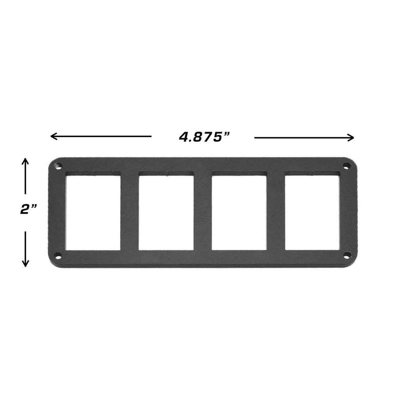 Load image into Gallery viewer, Rugged Radios Rocker Switch Panel Bezel for OBS Ford Bronco, F150, and F250 Dash MT-SW-BEZ-4

