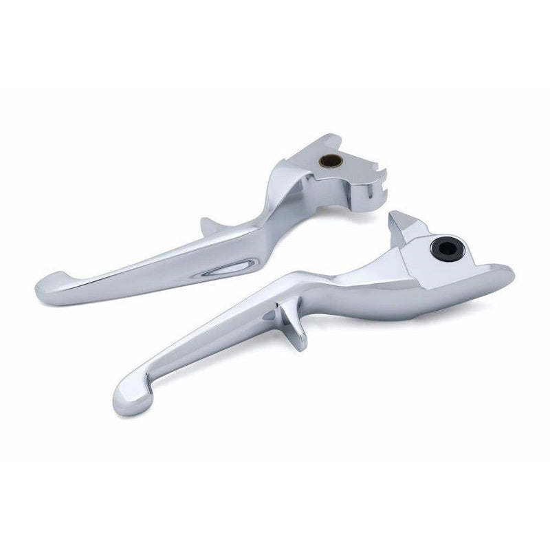 Load image into Gallery viewer, Kuryakyn Chrome Trigger Finger Handlebar Control Levers Harley 2014-2016 Touring
