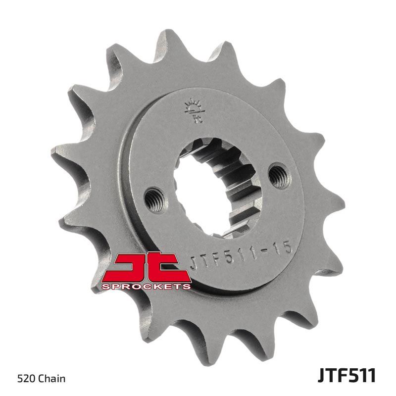Load image into Gallery viewer, JT Sprockets Front OEM Type Rubber Cushioned Sprocket 15 Tooth 15T 520 Chain
