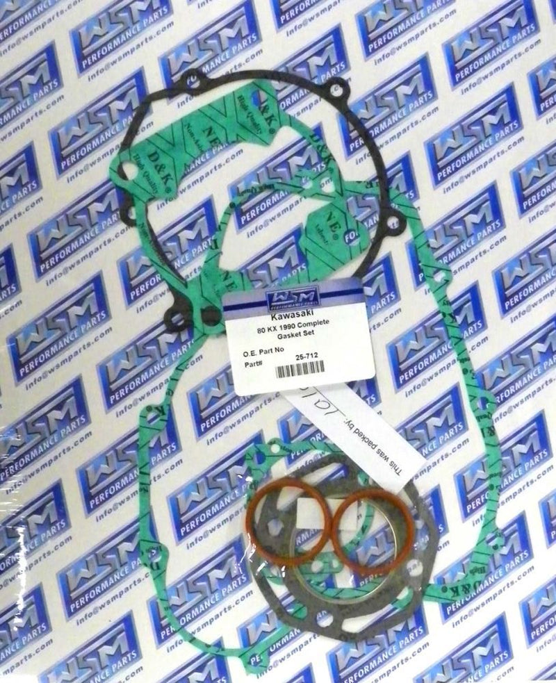 Load image into Gallery viewer, WSM Complete Gasket Kit For Kawasaki 80 KX 1990 25-712
