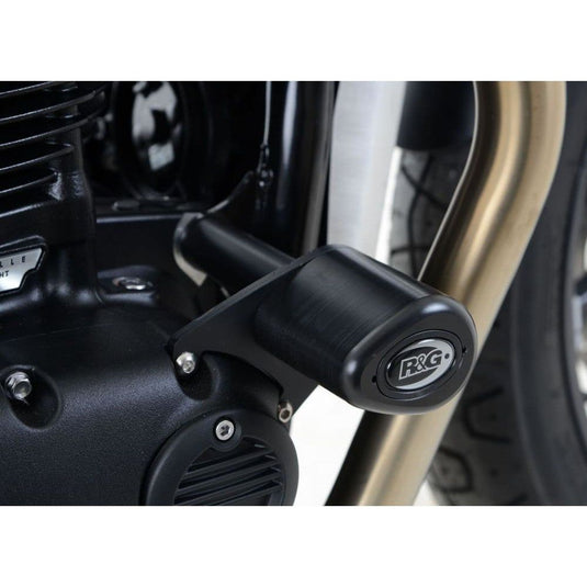 R&G Racing Black Aero Style Crash Protection Bobbins For 2017-2022 Triumph Bonneville T100