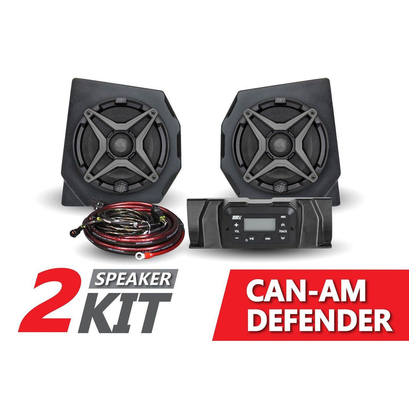 Load image into Gallery viewer, SSV Works 2 Speaker Audio Kit And 4 Speaker Overhead Sound Bar For Can-Am HD10 16-22
