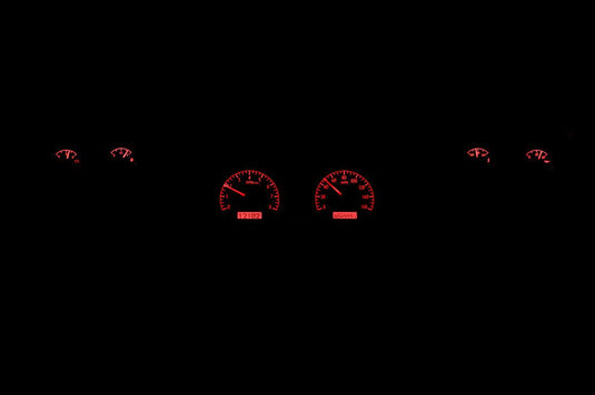 Dakota Digital 1973-1977 Chevrolet Malibu/Monte Carlo/El Camino/GMC Sprint VHX Black Red Display Gauge Kit VHX-73C-CVL-K-R