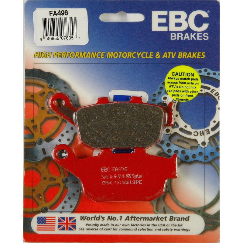 Load image into Gallery viewer, EBC 1 Pair FA Series Organic Replacement Brake Pads MPN FA496
